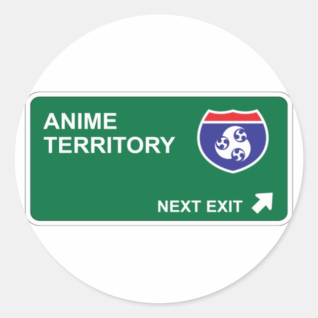Anime Next Exit Classic Round Sticker (Front)