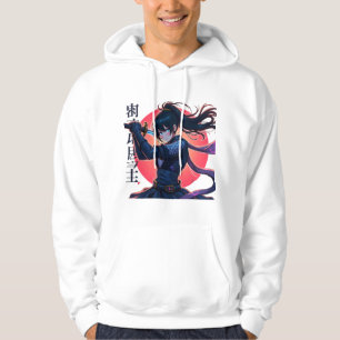 Anime Ninja Girl with Katana– Epic Samurai Warrior Hoodie