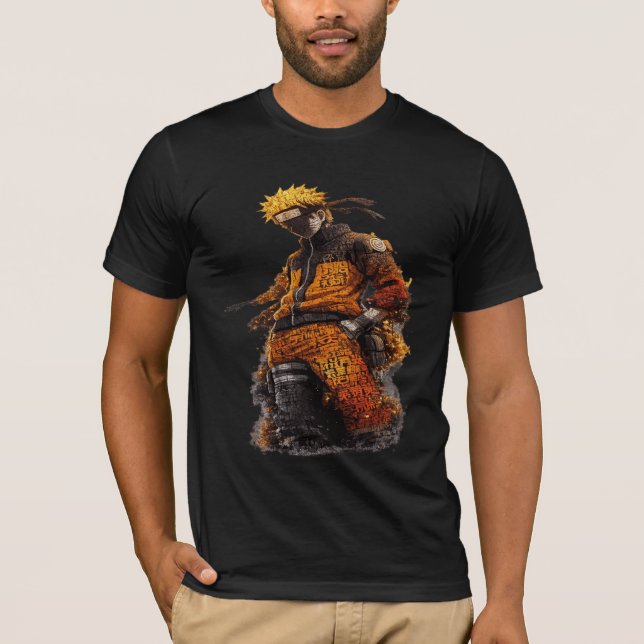 Anime Ninja Warrior Men's T-Shirt  (Front)