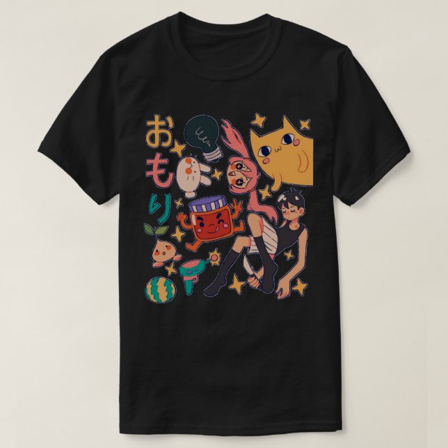 Anime Omori Sunny Basil Kel Aubrey Hero Mari Gif s T-Shirt (Design Front)