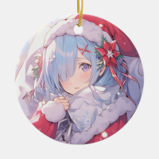 Anime Ornament, Manga Gift, Anime Christmas Decor Ceramic Ornament