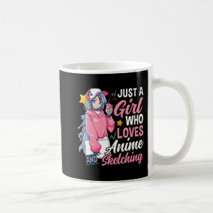 Anime Otaku Gift Just A Girl Who Loves Anime And S Coffee Mug