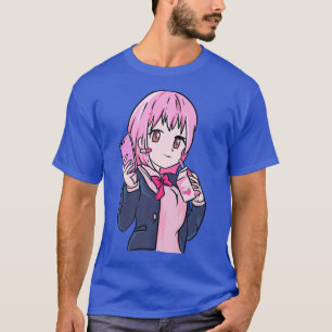 Anime Otaku Girl Strawberry Milkshake Cute Japan T-Shirt