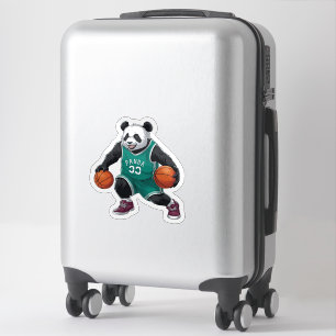 Anime Panda Basketball Dribble Cute Sports Sticker