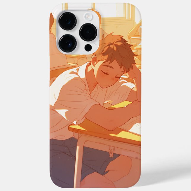 Anime Phone Case - Dozing Off in Class (Back)
