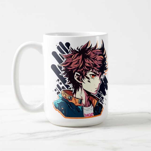 Anime Power: Young Manga Character Design Coffee Mug (Left)
