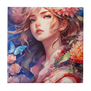 Anime Princess Ceramic Tile