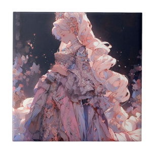 Anime Princess Fantasy Art Ceramic Tile