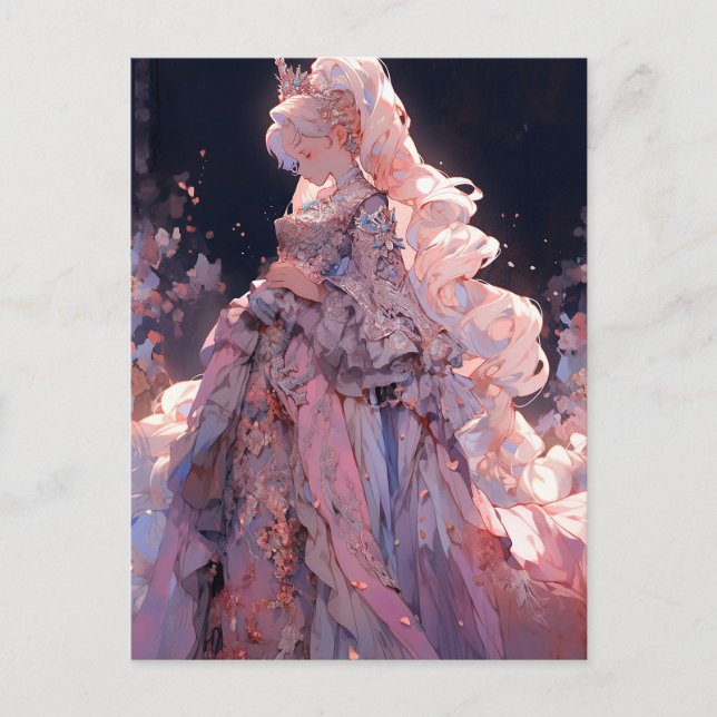 Anime Princess Fantasy Art Postcard (Front)