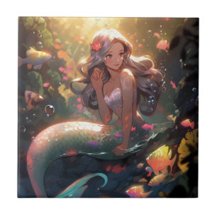 Anime Princess Girl Fantasy Art Ceramic Tile