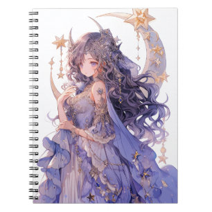 Anime Princess Girl Fantasy Art Notebook