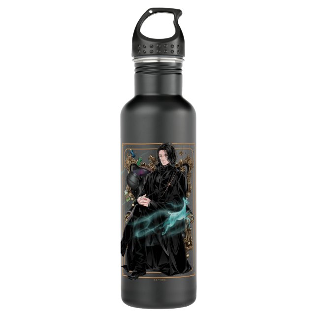 Anime Professor Severus Snape Seated 710 Ml Water Bottle (Front)