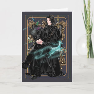 Anime Professor Severus Snape Seated Card