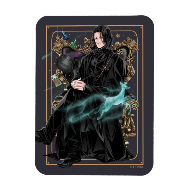 Anime Professor Severus Snape Seated Magnet (Vertical)