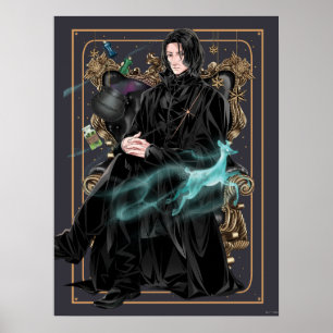 Anime Professor Severus Snape Seated Poster