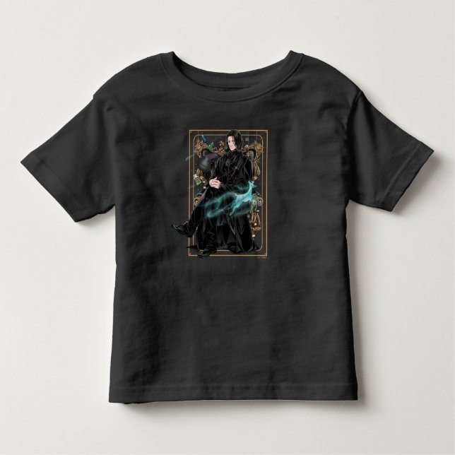 Anime Professor Severus Snape Seated Toddler T-Shirt (Front)
