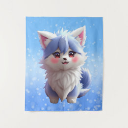 Anime puppy  tapestry