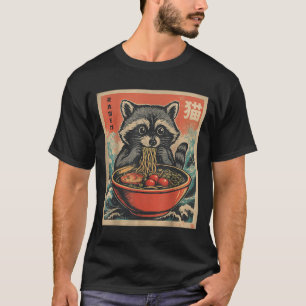 Anime Racoon Ramen Japanese Funny Kawaii Gift Men T-Shirt