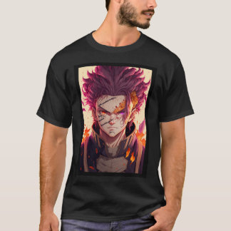 Anime Red Hair Warrior God T-Shirt