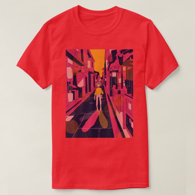 Anime Retro 90s Esthetic Lofi Soft Grunge Japanes T-Shirt (Design Front)