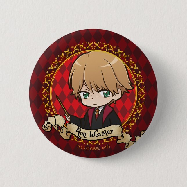 Anime Ron Weasley 6 Cm Round Badge (Front)