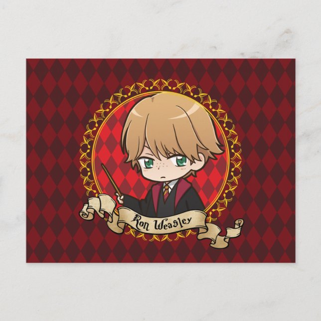 Anime Ron Weasley Postcard (Front)