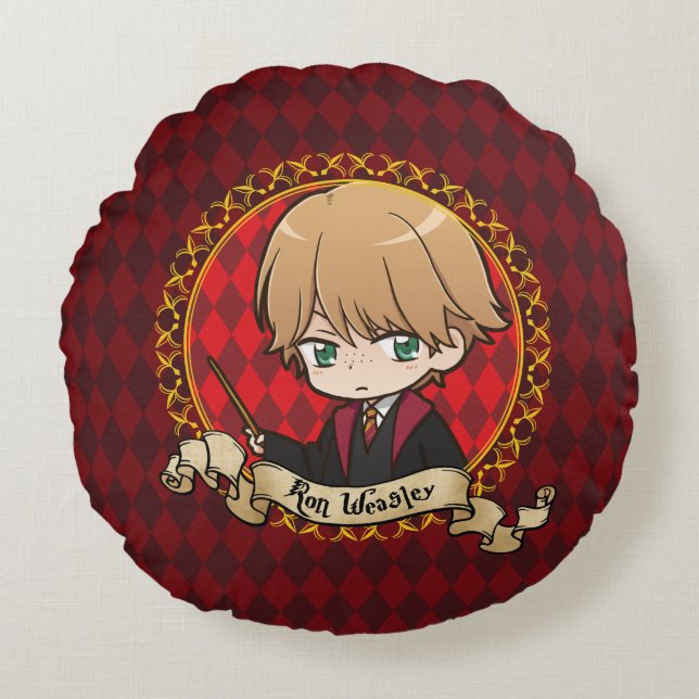 Anime Ron Weasley Round Cushion (Front)