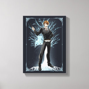 Anime Ron Weasley's Jack Russell Terrier Patronus Canvas Print