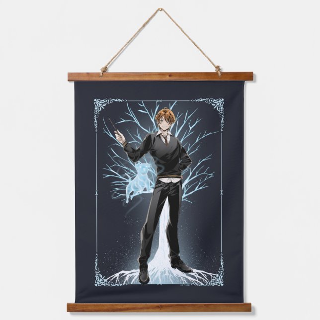 Anime Ron Weasley's Jack Russell Terrier Patronus Hanging Tapestry (Front)