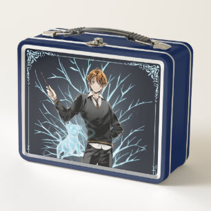 Anime Ron Weasley's Jack Russell Terrier Patronus Metal Lunch Box