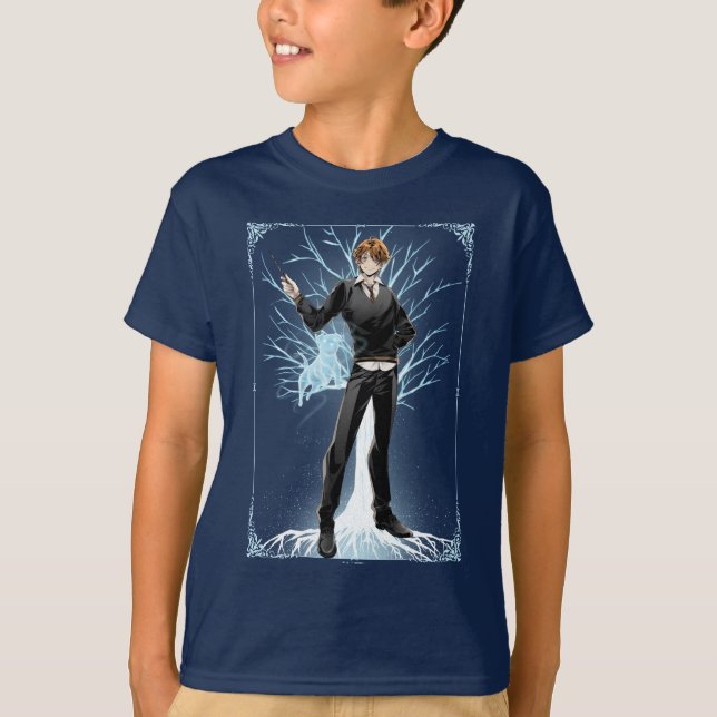 Anime Ron Weasley's Jack Russell Terrier Patronus T-Shirt (Front)