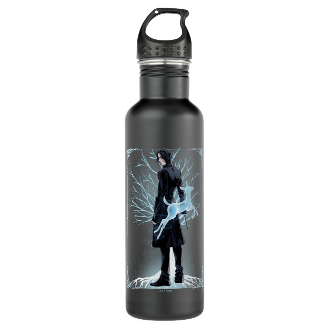 Anime Severus Snape's Doe Patronus 710 Ml Water Bottle (Front)