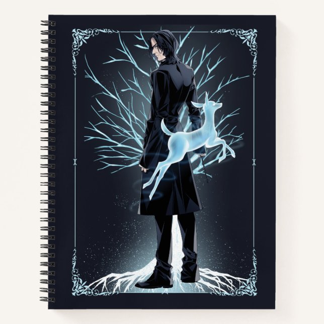 Anime Severus Snape's Doe Patronus Notebook (Front)