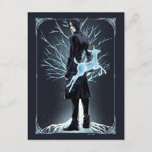 Anime Severus Snape's Doe Patronus Postcard