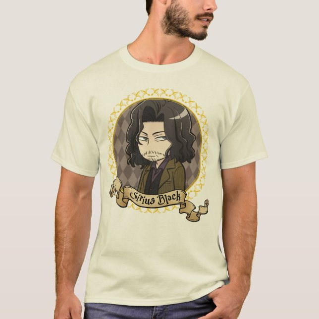 Anime Sirius Black Portrait T-Shirt (Front)