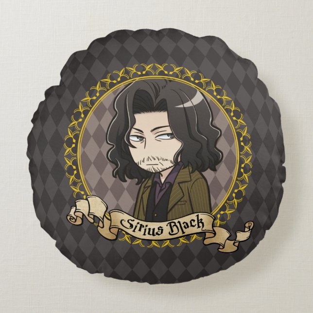 Anime Sirius Black Round Cushion (Front)