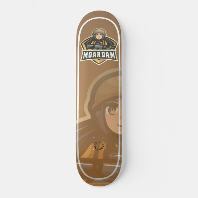 anime skateboard, skate anime, anime skate deck. skateboard (Front)