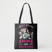 Anime Sketching Girl Otaku Teen Japanese Comic Fan