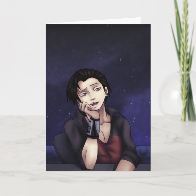 Anime Space Pirate Card (Front)