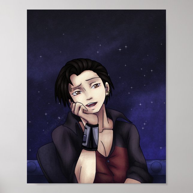 Anime Space Pirate Poster (Front)