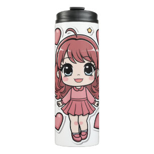 anime sticker design clear bottle