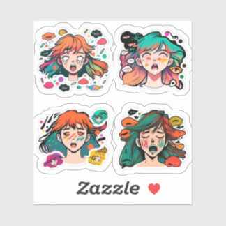 "anime stickers for laptop" "anime stickers for ca