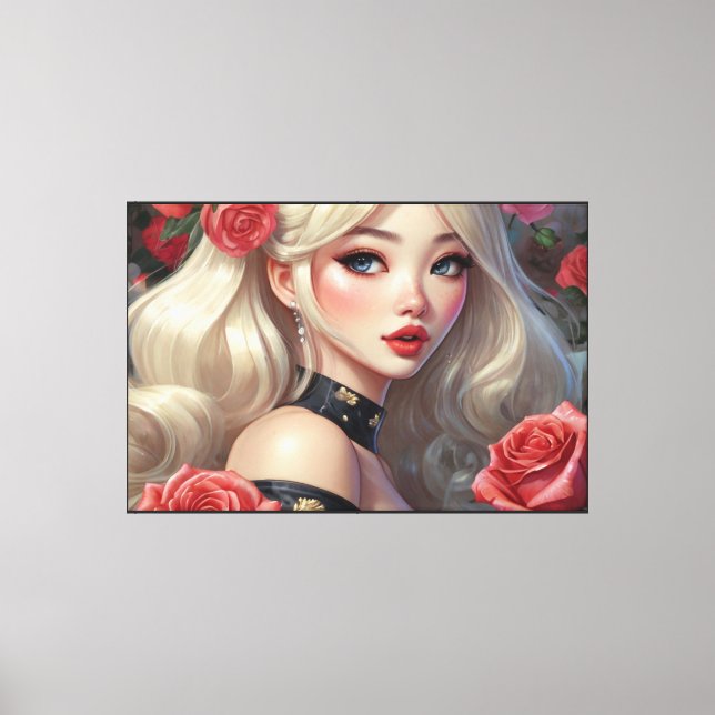 Anime Stretched Canvas Print (Front)