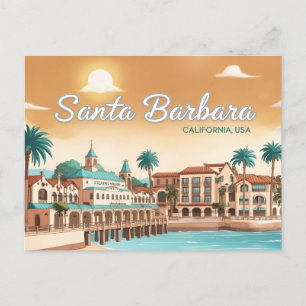 Anime Style Santa Barbara, California, USA Postcard