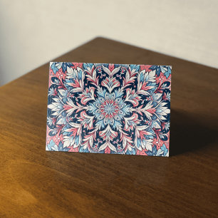 Anime Style Snowflake Art Elegant Winter Postcard