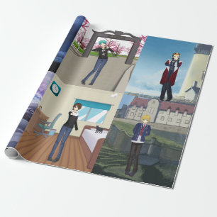Anime style wrapping paper (guys)