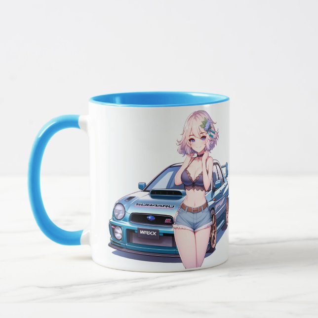 Anime Subaru WRX Mug (Left)