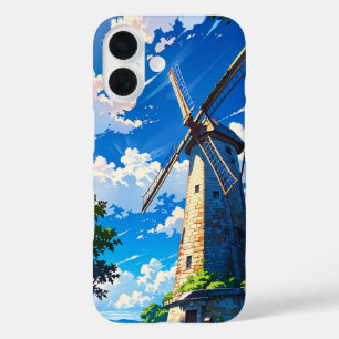 Anime Summer Windmill Countryside iPhone 16 Case