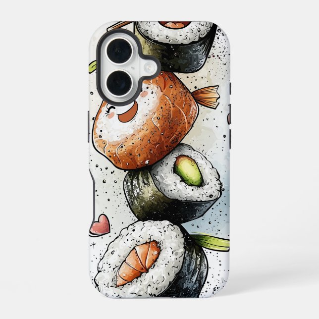 Anime Sushi Phone Case (Back)
