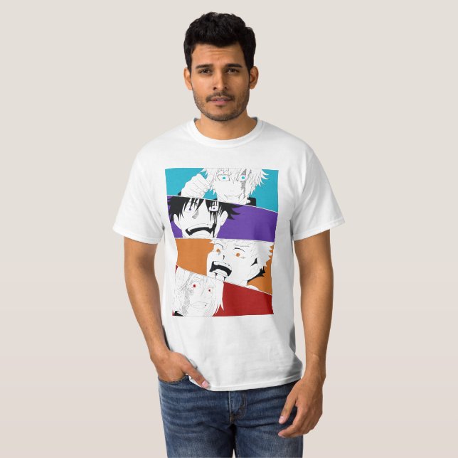 anime t-shirt print: jujutsu kaisen (Front Full)